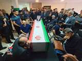 وداع با پیکر مطهر جانباز شهید نظر همتی 